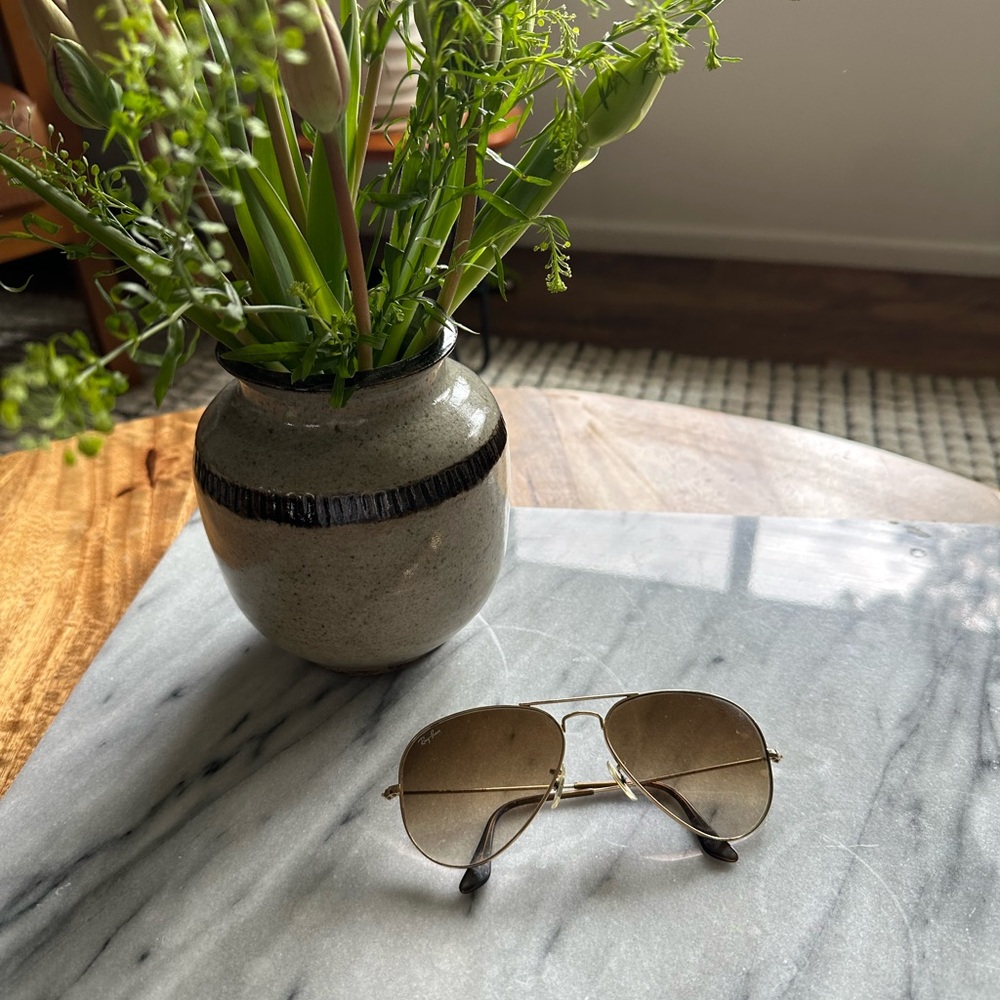 Ray-Ban- Aviator Sunglasses in Gradient Brown Lens